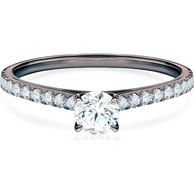 Savicki Zásnubný prsteň Share Your Love čierne zlato diamant SYL P5 DIA DIA CZ