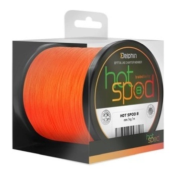 Delphin Šnúra HotSPOD 8 Oranžová 300m 0,14mm 9,6kg