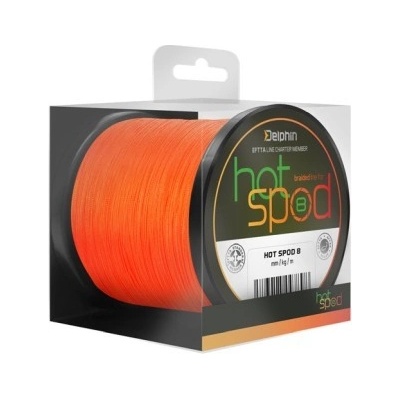 Delphin Šnúra HotSPOD 8 Oranžová 300m 0,14mm 9,6kg