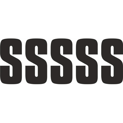 Samolepicí S černá samolepící vinylová fólie velikost znaku 200 mm – Zboží Dáma