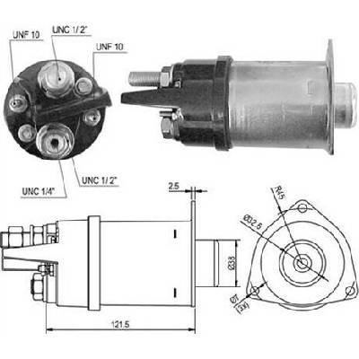 Elektromagnetický spínač pre żtartér MAGNETI MARELLI 940113050426