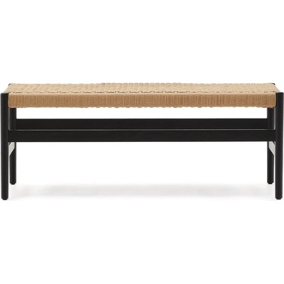 Kave Home Zaide černá/přírodní 120 cm
