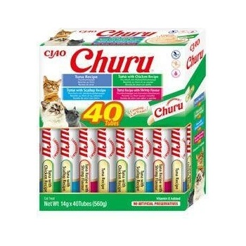 Churu Cat BOX Tuna Seafood Variety 40 x 14 g