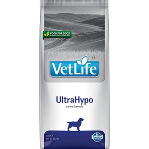 Vet Life UltraHypo - диета с хидролизирани протеини за кучета с хранителни алергии 12kg