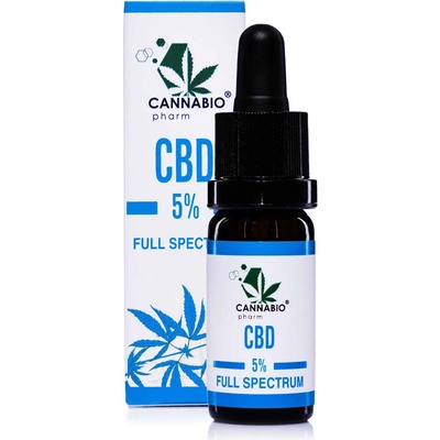 CANNABIOpharm CBD konopný olej 5% FULL SPECTRUM 10 ml