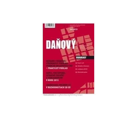 Daňový špeciál 4/2015