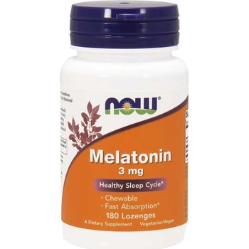 NOW FOODS Melatonin 3 mg 180 žvýkacích pastilek