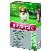 Advantix spot-on pre psy do 4 kg 1 x 0,1 ml