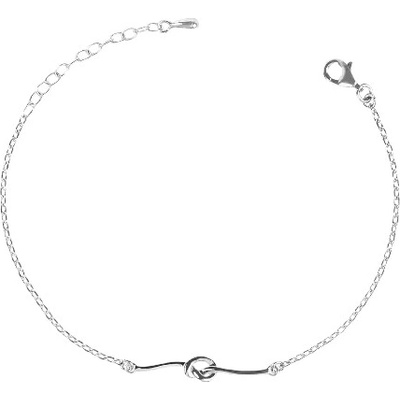 Dabog strieborný 925 dámsky náramok Knot v tvare uzlu ST-Z-NR-002