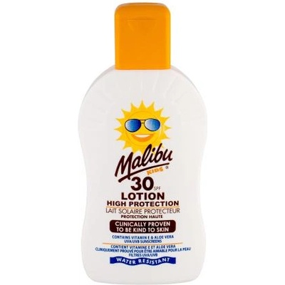 Malibu Kids Lotion SPF30 слънцезащитен крем за деца с алое вера 200 ml