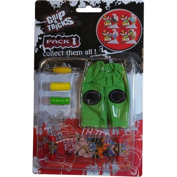 Grip & Tricks Комплект играчка за пръсти long board, с боксьор (gt-f-lbp-red-box)