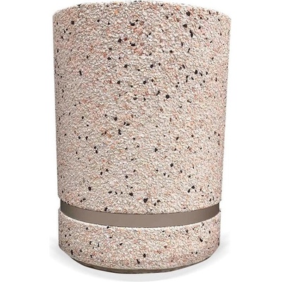 NIKA Бетонов кош за боклук 50 литра бял с метална вложка за лесно почистване (1791)