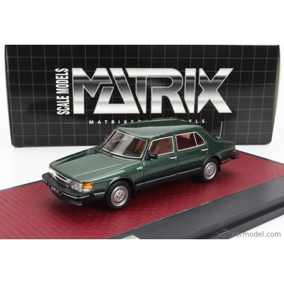 Matrix scale models Saab 900 Cd Turbo 1986 Green Met 1:43