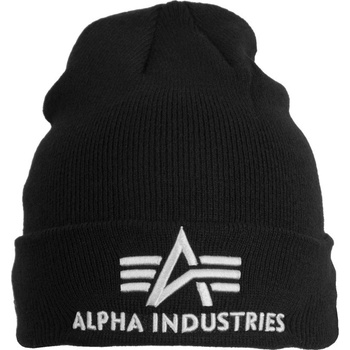 Alpha Industries čepice 3D Beanie black / yellow gold