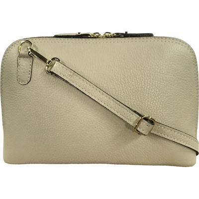 Vera Pelle dámská kožená crossbody kabelka světle 3575 D37 LATTE béžová