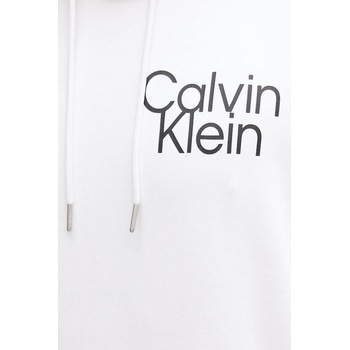 Calvin Klein Суичър Calvin Klein мъжки в бяло с качулка с принт LV04RC288G (LV04RC288G)