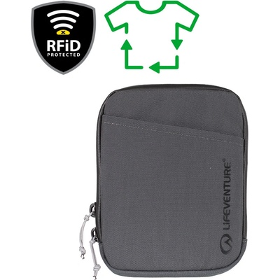 Lifeventure RFiD Travel Neck Pouch Recycled peněženka grey