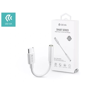 DEVIA type-c - АУДИО АДАПТЕР С 3, 5 ММ ЖАК - devia smart series АДАПТЕР type-c КЪМ 3, 5 ММ СЪС ЗАРЕЖДАНЕ - БЯЛ st354113 (st354113)