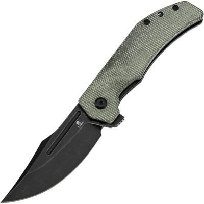 Tenable Knives Orion Blackwash 14C28N, Zelená Micarta