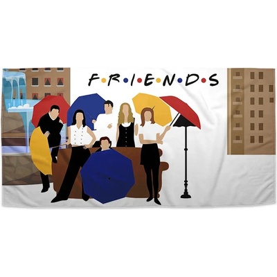 Sablio Uterák Seriál Priatelia FRIENDS Gauč pri fontáne 70 x 140 cm