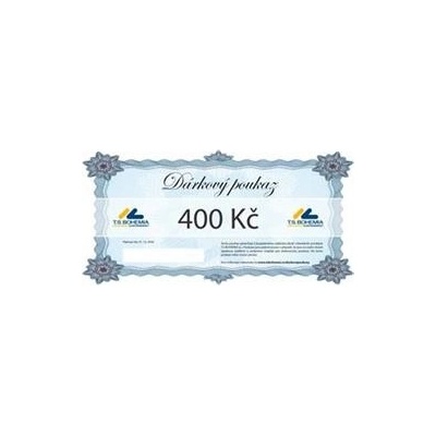 Dárkový poukaz T.S.BOHEMIA 400 Kč TSB0400