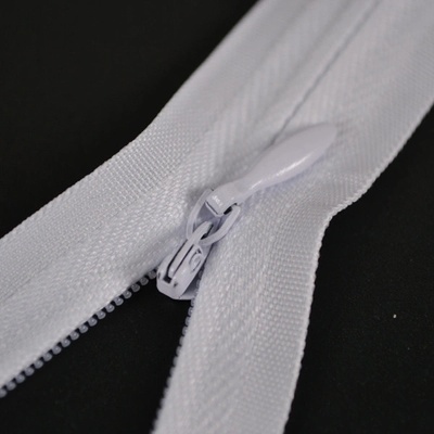Takoy Zips skrytý nedeliteľný 3mm biely - 25cm