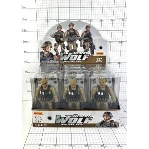 Dromader AST. ZOLNIERZ x 12 plast, with accessories. , 4 wz. displ