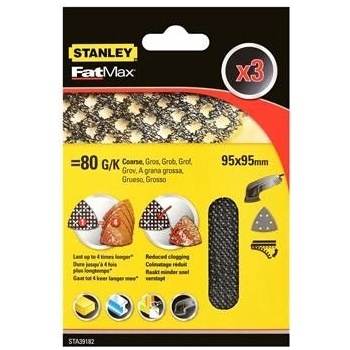 Stanley Brusné mřížky pro oscilační brusku Delta P120, 3 ks