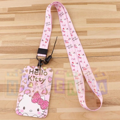 Šňůrka na krk 23199 s cedulkou na karty Hello Kitty