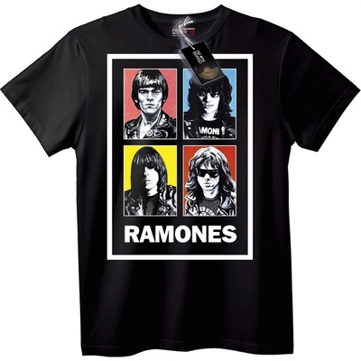 NOONEBRAND Тениска Ramones Бенд - XS, White