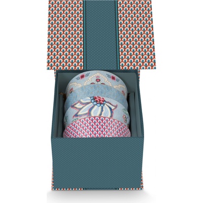 Pip Studio Flower Festival Oriental 4 ks misek modrá 12cm