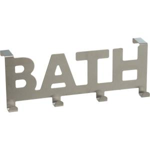 Casa Selección Матово сребро метален стелаж за врата 32 cm Bath - Casa Selección (805233)