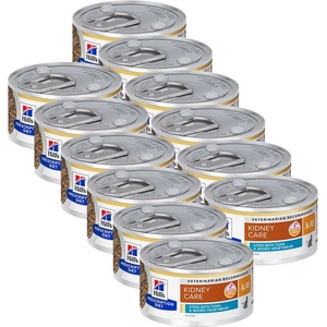 Hill's Prescription Diet k/d Stew Грижа за бъбреците консерва за котки риба тон 12 x 82 г