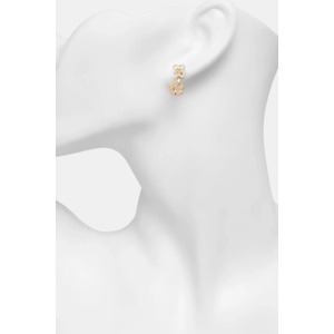 Tory Burch обици дамски месингови седефни ForgetMe (184408)