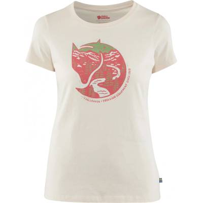 Fjällräven Дамска тениска Fjällräven Women's Arctic Fox Print T-shirt - Chalk White - размер XS (116-4547-0112)