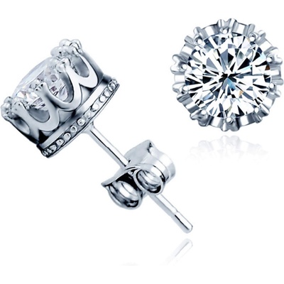 Silenti Jewelry Сребърни обеци "Корона