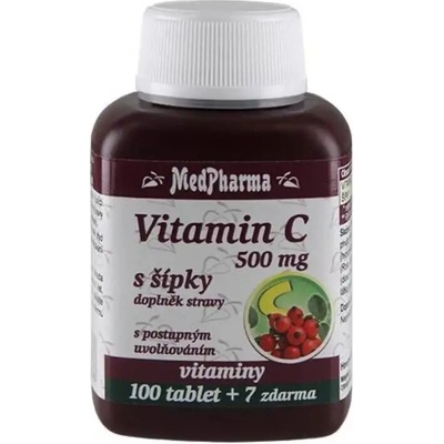 MedPharma Vitamin C 500 mg s šípky a prodlouženým účinkem 107 tablet