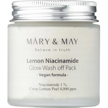 MÁRY & MAY Rozjasňující pleťová maska Lemon Niacinamide Glow Wash off Pack 125 g