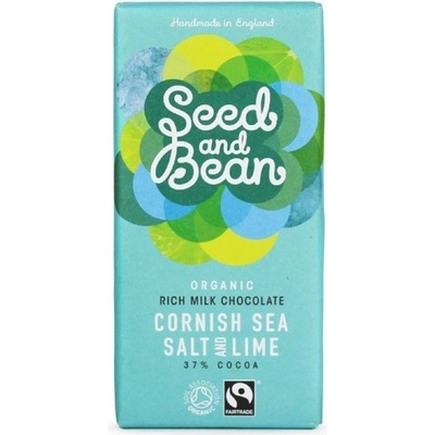 Seed and Bean 37% mořská sůl Cornish a limetka 85 g