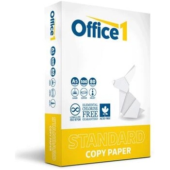 Image 1 of Office1 Копирна хартия Standard, A5, 80 g/m2, 500 листа