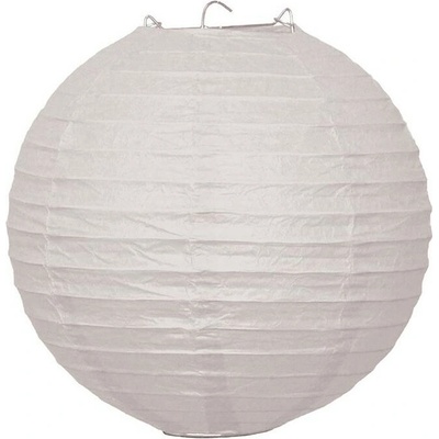 Lampión závěsný papírový pr. 25 cm - bílý – Zboží Mobilmania