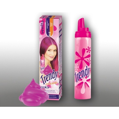 Venita Trendy farebné penové tužidlo na vlasy 32 farba divoká ružová 75 ml