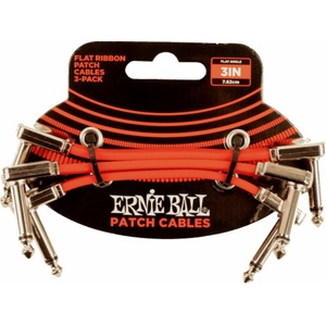 Ernie Ball Flat Ribbon Patch Cable 7, 5 cm Ъглов - Ъглов Пач кабел (P06401)