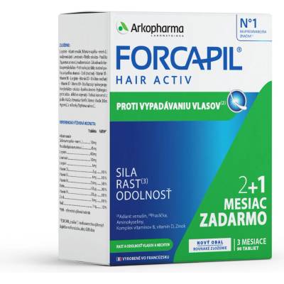 ArkoPharma Forcapil Hairactiv 3 x 30 tabliet 90 tabliet