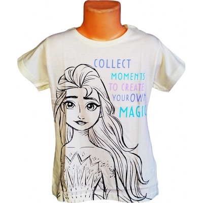 E plus M dívčí tričko frozen ELSA krátký rukáv žlutá – Zbozi.Blesk.cz