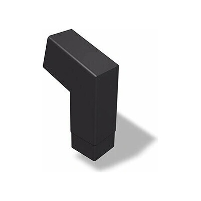 Prefa P.10 Štvorcové koleno krátke 72° hliník 100 x 100 mm 01 hnedá