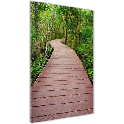 Vertikálny foto obraz sklo tvrdené Chodník v džungli 50x100 cm
