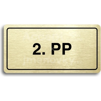 ACCEPT Piktogram 2. PP - zlatá tabulka - černý tisk