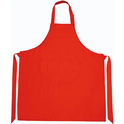 L-Merch Unisex zástěra NT5220 Red 85x75cm