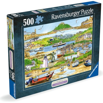 Ravensburger Пъзел Ravensburger от 500 части - Бягство до Корнуол (12000543)